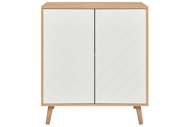 Sidebord Bristow Hvit, lyst tre - Hvit, lyst tre - Møbler - Bord - Avlastningsbord & sidobord - Lampebord & sidebord