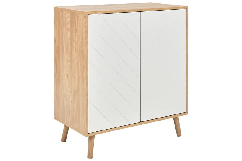 Sidebord Bristow Hvit, lyst tre, Hvit, lyst tre