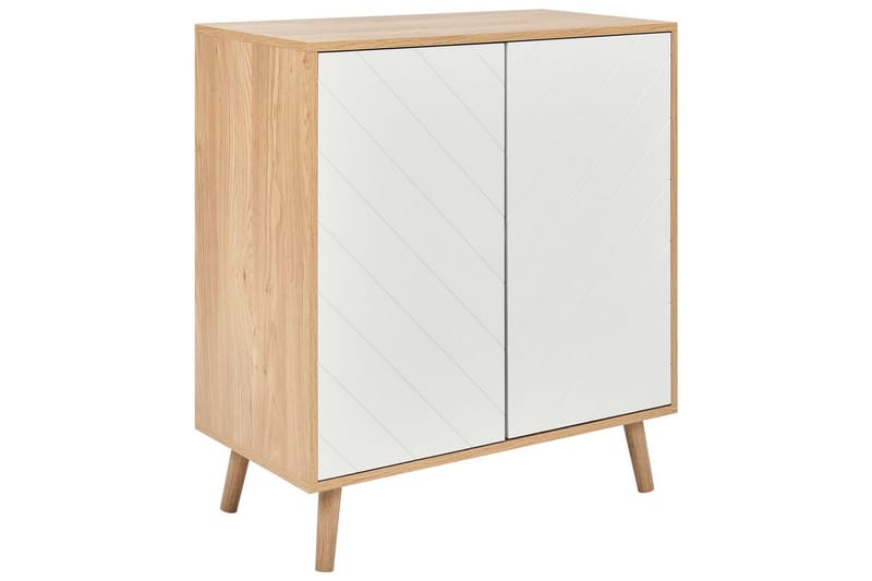 Sidebord Bristow Hvit, lyst tre, Hvit, lyst tre