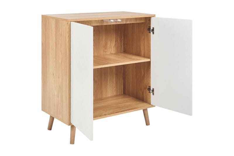 Sidebord Bristow Hvit, lyst tre - Hvit, lyst tre - Møbler - Bord - Avlastningsbord & sidobord - Lampebord & sidebord