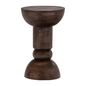 Sidebord Emel 40 cm rundt - Mørkebrun - Møbler - Bord - Avlastningsbord & sidobord - Brettbord og småbord