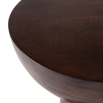Sidebord Emel 40 cm rundt - Mørkebrun - Møbler - Bord - Avlastningsbord & sidobord - Brettbord og småbord