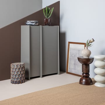 Sidebord Emel 40 cm rundt - Mørkebrun - Møbler - Bord - Avlastningsbord & sidobord - Brettbord og småbord
