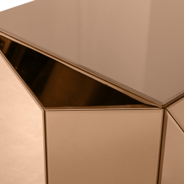 Sidebord Glintz 40 cm - Brun - Møbler - Bord - Avlastningsbord & sidobord - Brettbord og småbord