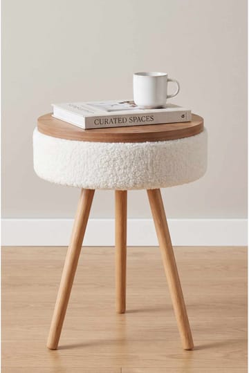 Sidebord Hanah Home Parkway Mini (Ø33 x H55 cm) Hvit - Hvit - Møbler - Bord - Avlastningsbord & sidobord - Brettbord og småbord