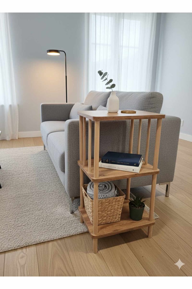 Sidebord Hanah Home Pika Tray (40 x 75 x 30 cm) Furu - Furu - Møbler - Bord - Avlastningsbord & sidobord - Brettbord og småbord