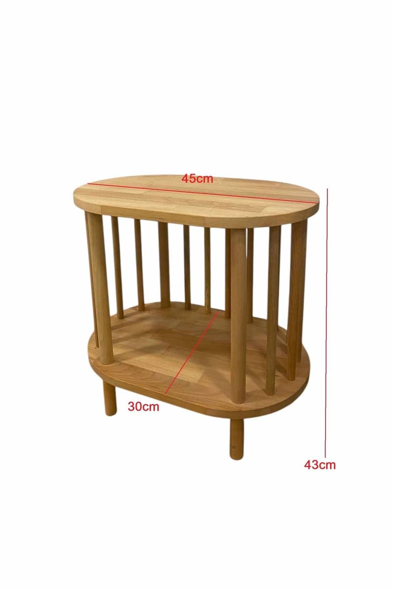 Sidebord Hanah Home Pika (45 x 43 x 30 cm) Sapphire Oak - Sapphire Oak - Møbler - Bord - Avlastningsbord & sidobord - Brettbord og småbord