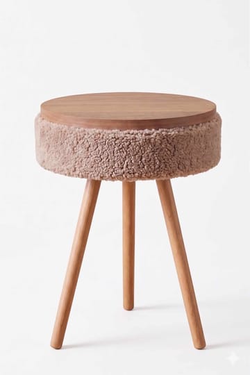 Sidebord Hanah Home Parkway Mini (Ø33 x H55 cm) Beige - Beige - Møbler - Bord - Avlastningsbord & sidobord - Brettbord og småbord