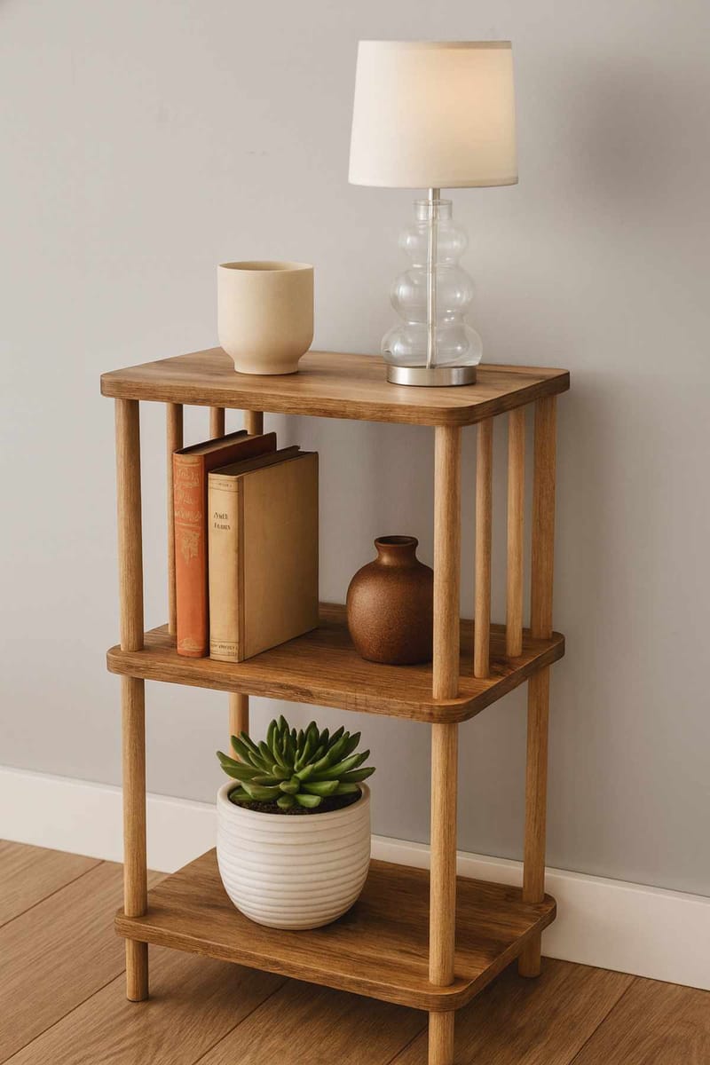 Sidebord Hanah Home Pika Tray (40 x 75 x 30 cm) Furu - Furu - Møbler - Bord - Avlastningsbord & sidobord - Brettbord og småbord
