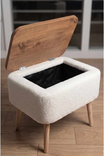 Sidebord Hanah Home Parkway Small (60 x 65 x 30 cm) Hvit - Hvit - Møbler - Bord - Avlastningsbord & sidobord - Brettbord og småbord