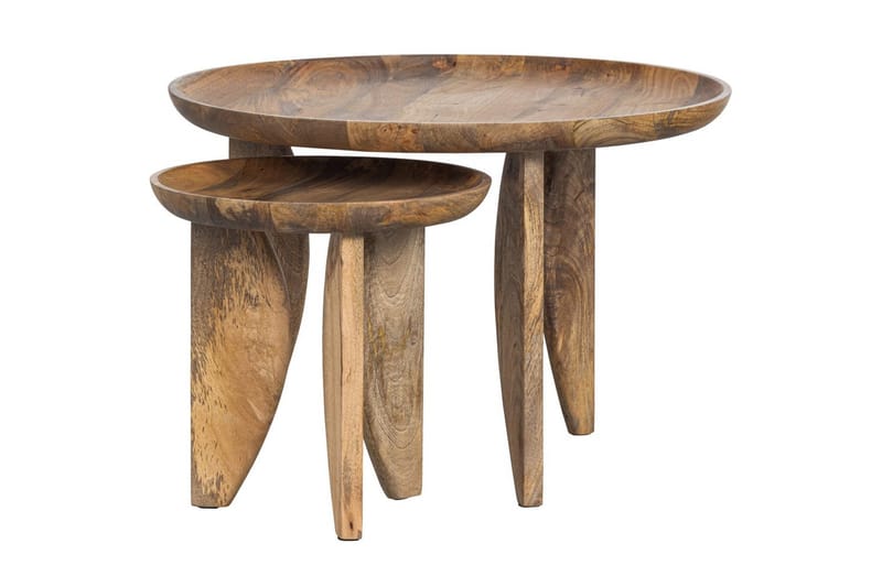 Sidebord High Heels Sett med 2 - Naturlig - Møbler - Bord - Avlastningsbord & sidobord - Brettbord og småbord