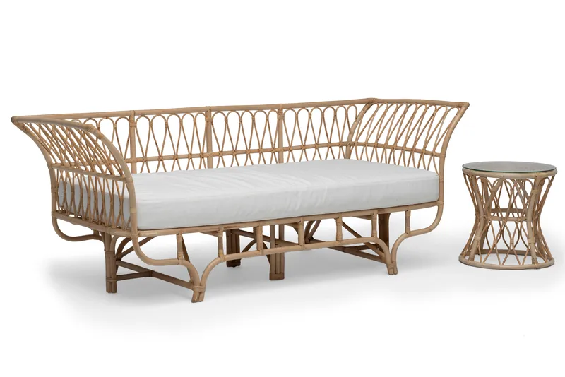 Sidebord Hillerstorp Lyckesö Ø50 cm - Natur - Møbler - Bord - Avlastningsbord & sidobord - Lampebord & sidebord