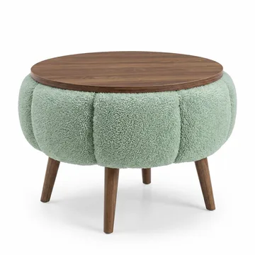 Sidebord Homitis Papatya (Ø45 x H44 cm) Grønn