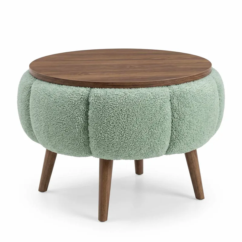 Sidebord Homitis Papatya (Ø45 x H44 cm) Grønn