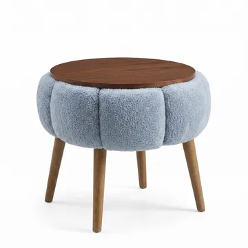 Sidebord Homitis Papatya (Ø45 x H44 cm) Grå