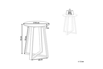 Sidebord Ivins - Møbler - Bord - Avlastningsbord & sidobord - Lampebord & sidebord