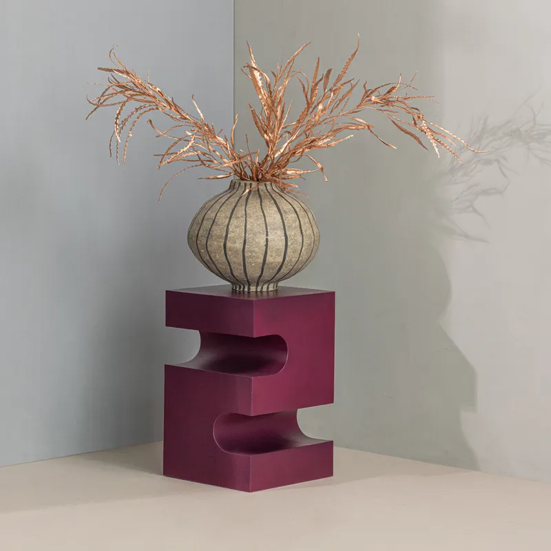 Sidebord Jessa 30 cm - Lilla/Brun - Møbler - Bord - Avlastningsbord & sidobord - Brettbord og småbord