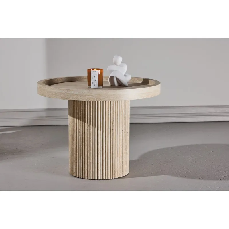 Sidebord Krille - Beige - Møbler - Bord - Avlastningsbord & sidobord - Lampebord & sidebord