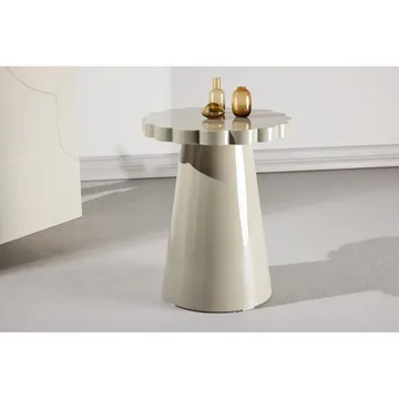 Sidebord Krull - Beige - Møbler - Bord - Avlastningsbord & sidobord - Lampebord & sidebord