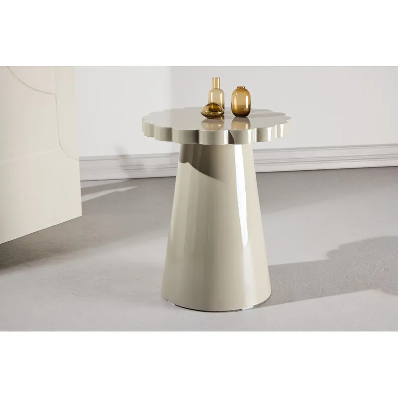 Sidebord Krull - Beige - Møbler - Bord - Avlastningsbord & sidobord - Lampebord & sidebord