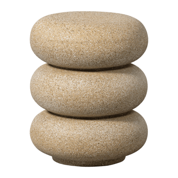 Sidebord Laurel 40 cm rundt - Beige - Møbler - Bord - Avlastningsbord & sidobord - Lampebord & sidebord