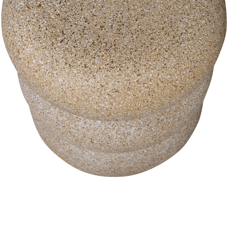 Sidebord Laurel 40 cm rundt - Beige - Møbler - Bord - Avlastningsbord & sidobord - Lampebord & sidebord