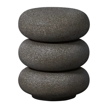 Sidebord Laurel 40 cm rundt - Svart - Møbler - Bord - Avlastningsbord & sidobord - Lampebord & sidebord