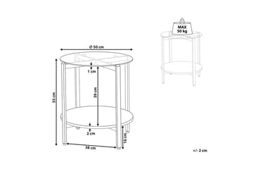 Sidebord Lovell Sølv, lyst tre - Sølv, lyst tre - Møbler - Bord - Avlastningsbord & sidobord - Lampebord & sidebord