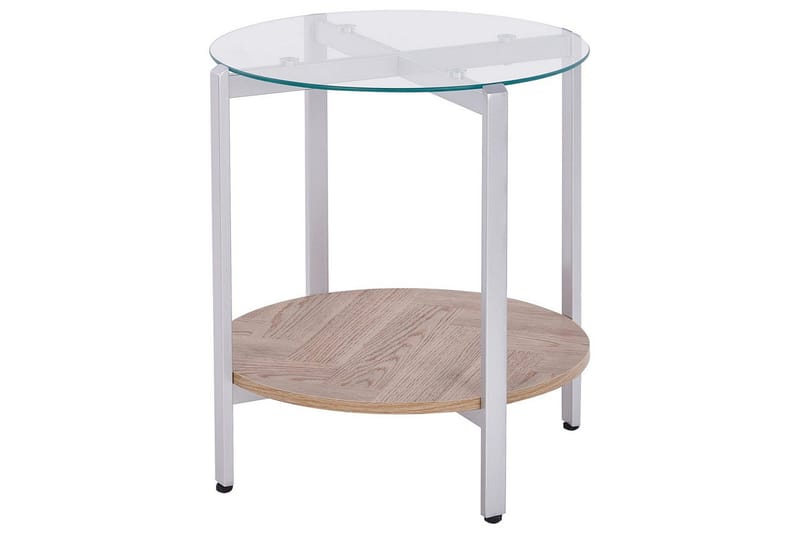 Sidebord Lovell Sølv, lyst tre, Sølv, lyst tre