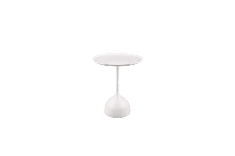 Sidebord Mirrors & More Mona Ø 48 x 60 cm, Hvit - Ø 48 x 60 cm, Hvit - Møbler - Bord - Avlastningsbord & sidobord - Lampebord & sidebord