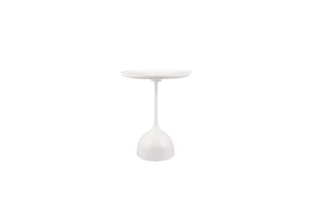 Sidebord Mirrors & More Mona Ø 48 x 60 cm, Hvit - Ø 48 x 60 cm, Hvit - Møbler - Bord - Avlastningsbord & sidobord - Lampebord & sidebord