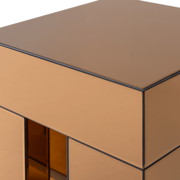 Sidebord Mirrox 45 cm - Brun - Møbler - Bord - Avlastningsbord & sidobord - Lampebord & sidebord