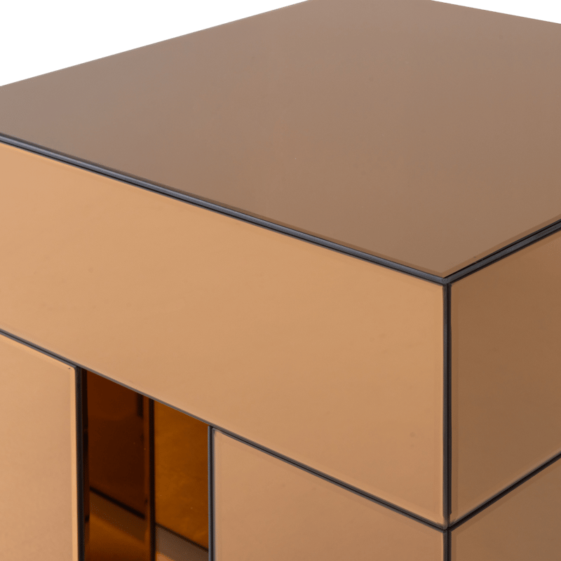 Sidebord Mirrox 45 cm - Brun - Møbler - Bord - Avlastningsbord & sidobord - Lampebord & sidebord