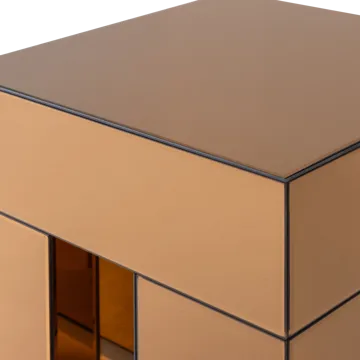 Sidebord Mirrox 45 cm - Brun - Møbler - Bord - Avlastningsbord & sidobord - Brettbord og småbord