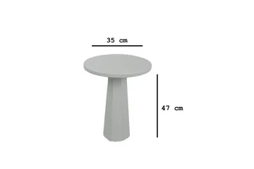 Sidebord Miu Hvit - Hvit - Møbler - Bord - Avlastningsbord & sidobord - Lampebord & sidebord