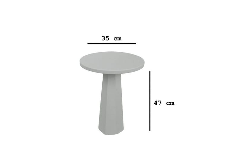 Sidebord Miu Hvit - Hvit - Møbler - Bord - Avlastningsbord & sidobord - Lampebord & sidebord