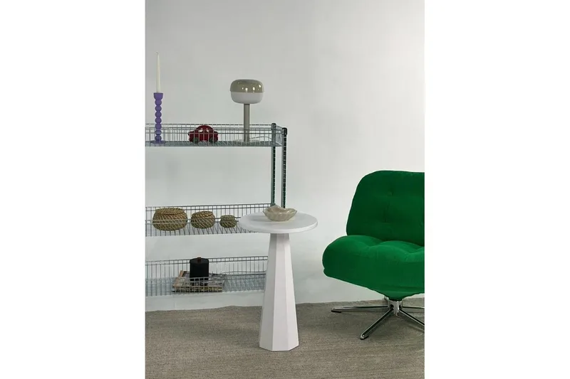 Sidebord Miu Hvit - Hvit - Møbler - Bord - Avlastningsbord & sidobord - Lampebord & sidebord