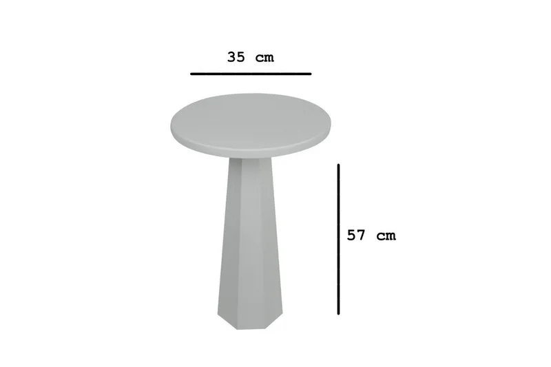 Sidebord Miu Hvit - Hvit - Møbler - Bord - Avlastningsbord & sidobord - Lampebord & sidebord