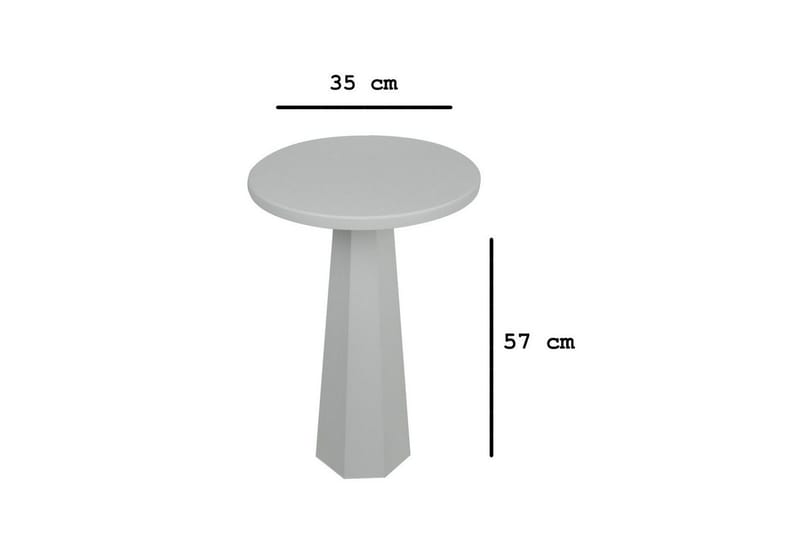 Sidebord Miu Hvit - Hvit - Møbler - Bord - Avlastningsbord & sidobord - Lampebord & sidebord