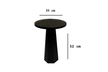 Sidebord Miu Svart - 35 x 35 x 52 cm - Møbler - Bord - Avlastningsbord & sidobord - Lampebord & sidebord