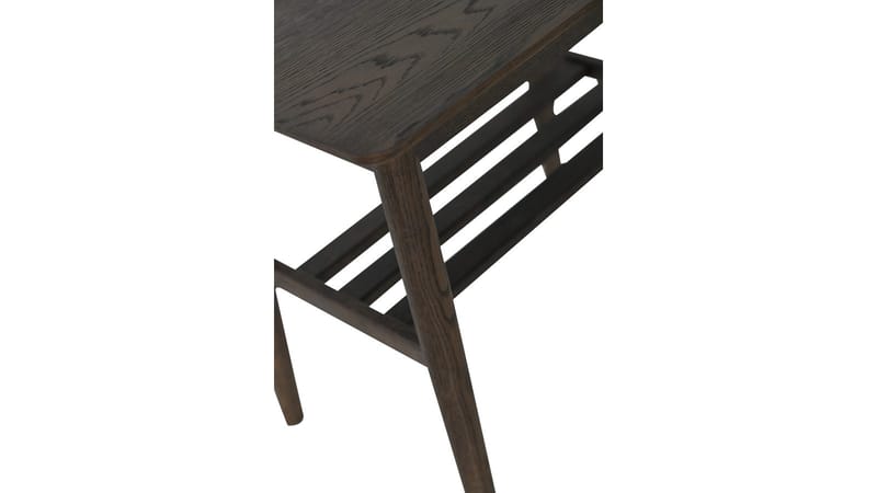 Sidebord Olsund med Hylle - Brun, hvitpigmentert - Møbler - Bord - Avlastningsbord & sidobord - Brettbord og småbord