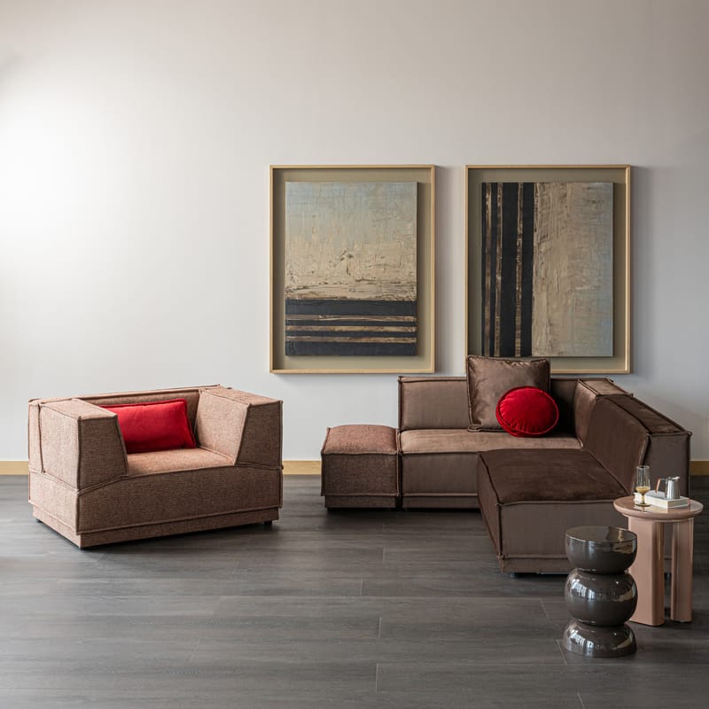 Sidebord Orivo 40 cm rundt - Gammelrosa - Møbler - Bord - Avlastningsbord & sidobord - Lampebord & sidebord