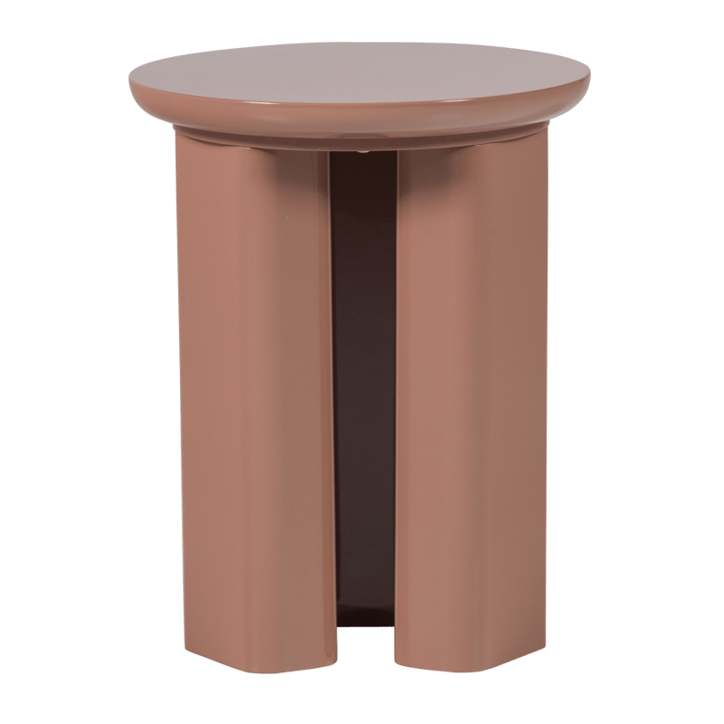 Sidebord Orivo 40 cm rundt - Gammelrosa - Møbler - Bord - Avlastningsbord & sidobord - Lampebord & sidebord