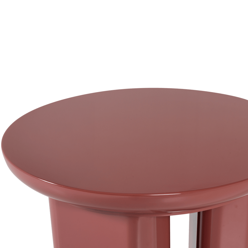 Sidebord Orivo 40 cm rundt - Rød/Rosa - Møbler - Bord - Avlastningsbord & sidobord - Brettbord og småbord
