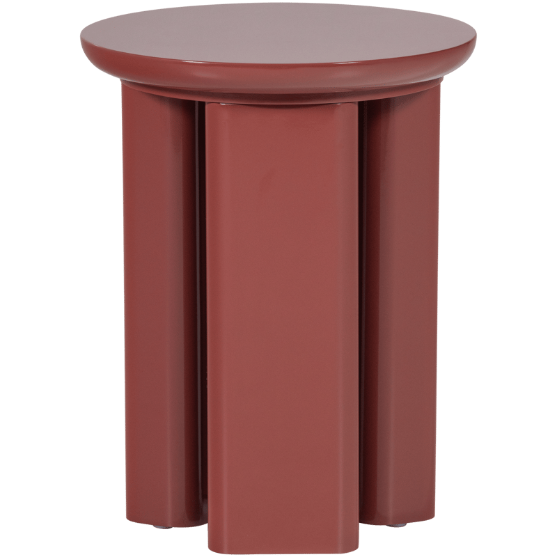 Sidebord Orivo 40 cm rundt - Rød/Rosa - Møbler - Bord - Avlastningsbord & sidobord - Lampebord & sidebord