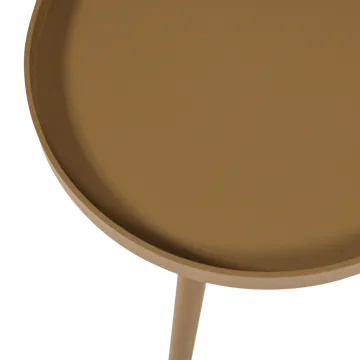 Sidebord Sasha 41 cm rundt - Honninggul - Møbler - Bord - Avlastningsbord & sidobord - Brettbord og småbord
