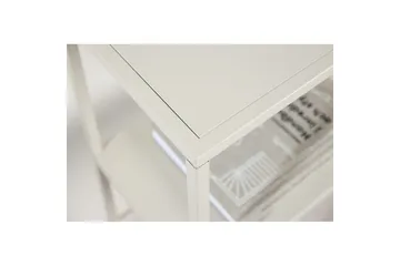 Sidebord Staal - Beige, 26x80x80 - Møbler - Bord - Avlastningsbord & sidobord - Lampebord & sidebord