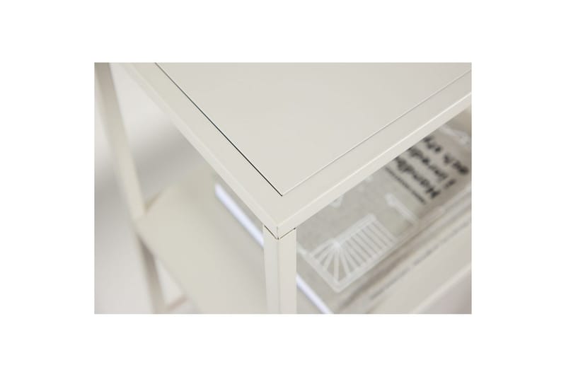 Sidebord Staal - Beige, 26x80x80 - Møbler - Bord - Avlastningsbord & sidobord - Lampebord & sidebord