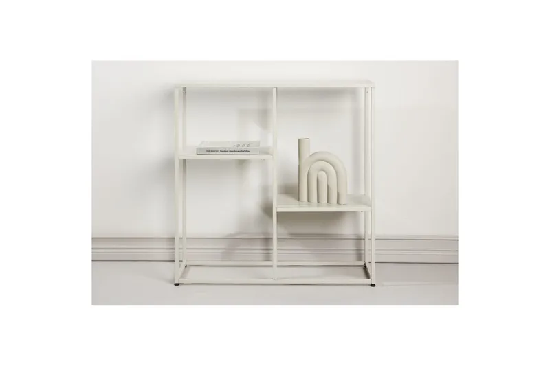 Sidebord Staal - Beige, 26x80x80 - Møbler - Bord - Avlastningsbord & sidobord - Lampebord & sidebord