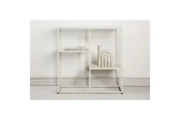 Sidebord Staal - Beige, 26x80x80 - Møbler - Bord - Avlastningsbord & sidobord - Lampebord & sidebord